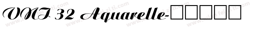 VNI 32 Aquarelle字体转换